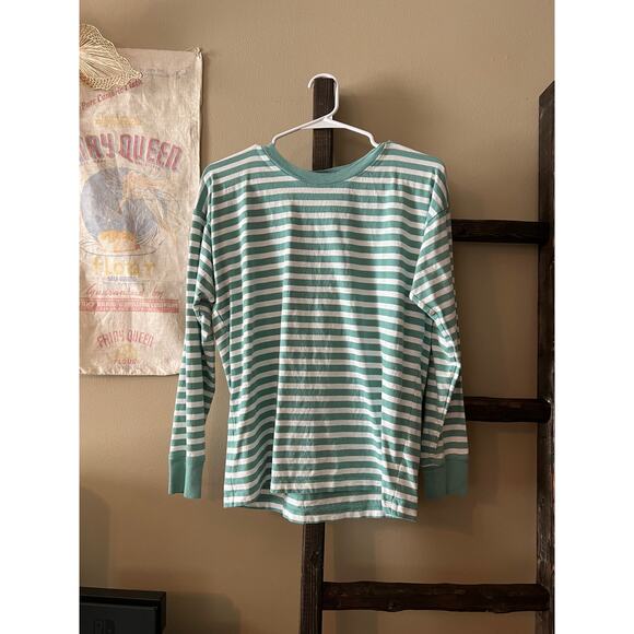J Crew Striped Long Sleeve Top - Picture 1 of 4